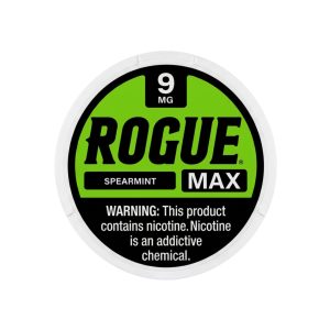 ROGUE MAX NICOTINE POUCHES SPEARMINT 9MG -PACK OF 5