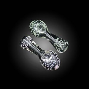 3.5'' NEON DOT MIX COLOR HAND PIPE 8CT JAR
