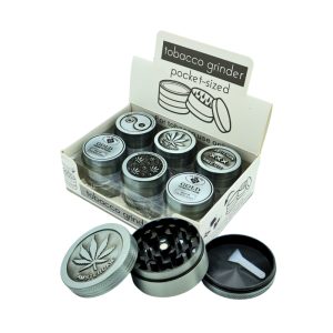 D&K AMSTERDAM ETHECHED MIX LOGO BURST GRINDER 50MM 3 PART -BOX OF 12