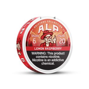 ALP DRIFTERS NICOTINE POUCHES LEMON RASPBERRY 6MG -PACK OF 5 POUCHES