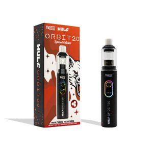 WULF ORBIT 2.0 CONCENTRATE VAPORIZER BLACK- RED  SPATTER
