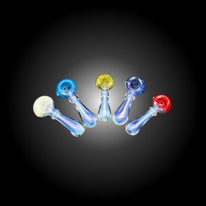 2.5'' FRIT HEAD RING MIX COLOR HAND PIPE 25CT JAR
