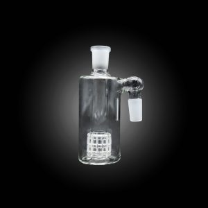 4.5'' CLEAR HONEY COMB PERC 14MM 90D ASH CATCHER CLEAR