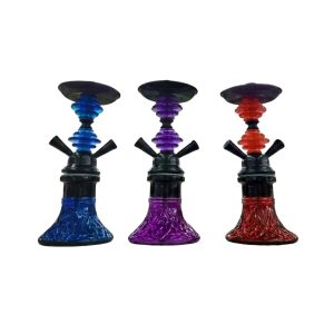 GT 9'' BADSHAH MJ STYLISH HOOKAH TWO HOSE MIX COLORS