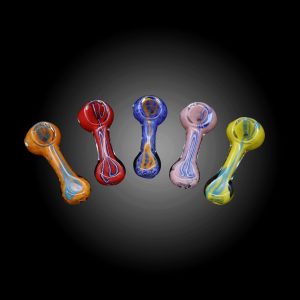 2.5'' FRIT COLOR LINE MIX COLOR HAND PIPE 25CT JAR - 100000953193