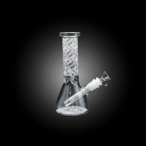 8'' X-MINI MONEY THEMES GRAPHIC PATTERN PRINTED BEAKER WATER PIPE-E