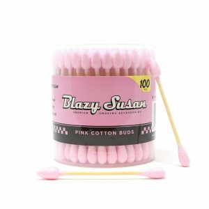 BLAZY SUSAN COTTON BUDS 100CT JAR PINK