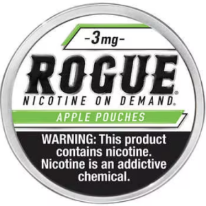 ROGUE NICOTINE POUCHES APPLE 3MG -PACK OF 5