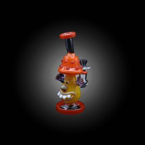 8'' LOOKAH CUTE CLOWN MUSHROOM DAD RIG WATER PIPE MIXED COLOR PCS