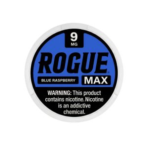 ROGUE MAX NICOTINE POUCHES BLUE RASPBERRY 9MG -PACK OF 5