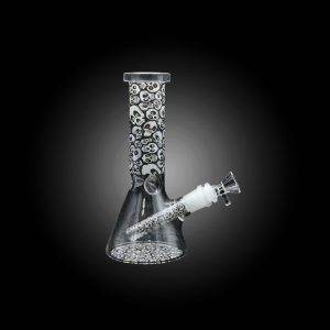 8'' X-MINI SKULL PATTERN PRINTED BEAKER WATER PIPE-B