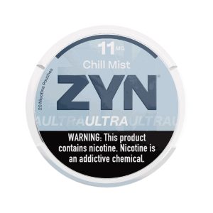 ZYN ULTRA NICOTINE POUCHES CHILL MIST 11MG -PACK OF 5