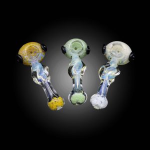 3.5'' FRIT FUME TWISTED BODY MIX COLOR HAND PIPE 15CT JAR - 100000954687