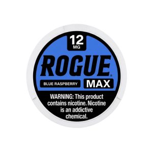 ROGUE MAX NICOTINE POUCHES BLUE RASPBERRY 12MG -PACK OF 5