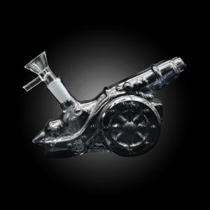 4'' CANNON STYLE BODY DESIGN WATER PIPE CLEAR BLACK
