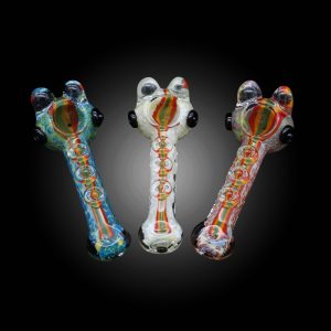 5'' RASTA LINE MARBLE HEAVY MIX COLOR HAND PIPE 7CT JAR