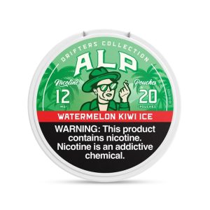 ALP DRIFTERS NICOTINE POUCHES WATERMELON KIWI ICE 12MG -PACK OF 5 POUCHES