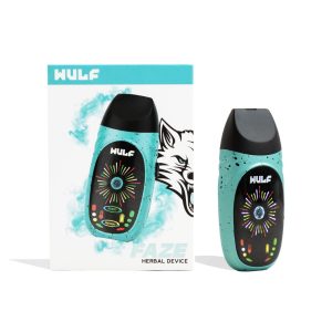 WULF FAZE PORTABLE DRY HERB VAPORIZER TEAL- BLACK  SPATTER