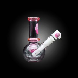 6'' HIMALAYAN GLASS BALL SMALL WATER PIPE PINK - 100000954642