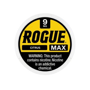 ROGUE MAX NICOTINE POUCHES CITRUS 9MG -PACK OF 5