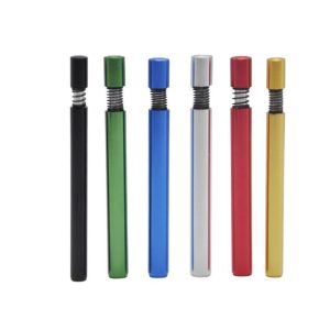 HIPSTER ONE HITTER METAL COLOR SPRING PUSHUP PIPE 78MM 100CT BOX (H-009)