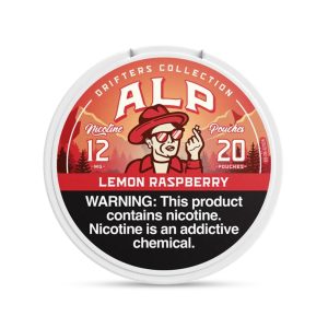 ALP DRIFTERS NICOTINE POUCHES LEMON RASPBERRY 12MG -PACK OF 5 POUCHES
