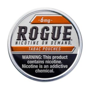 ROGUE NICOTINE POUCHES TABAC 6MG -PACK OF 5