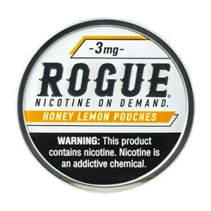 ROGUE NICOTINE POUCHES HONEY LEMON 3MG -PACK OF 5