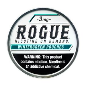 ROGUE NICOTINE POUCHES WINTERGREEN 3MG -PACK OF 5