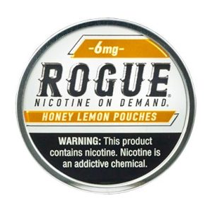 ROGUE NICOTINE POUCHES HONEY LEMON 6MG -PACK OF 5