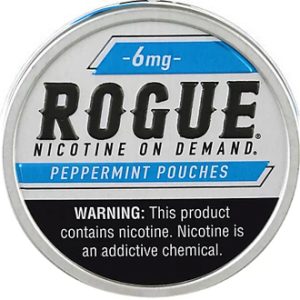 ROGUE NICOTINE POUCHES PEPPERMINT 6MG -PACK OF 5