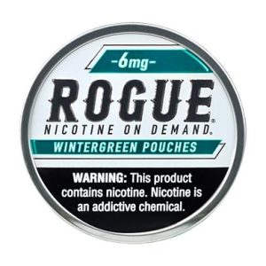 ROGUE NICOTINE POUCHES WINTERGREEN 6MG -PACK OF 5