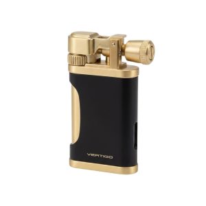 VERTIGO CLASSIC TORCH LIGHTER BLACK & GOLD PCS