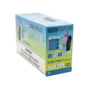 GEEK XPLUS DISPOSABLE 15000PF CLEAR PRIME V (UNFLAVORED) -BOX OF 5 (7500PF PULSE MODE)
