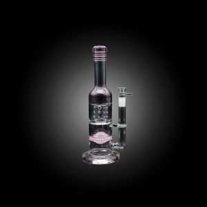 12.50'' DOUBLE CHAMBER SPRING BALL DUAL PERC WATER PIPE PINK
