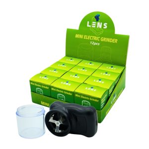 LENS MINI ELECTRIC GRINDER -BOX OF 12 (PAT24927)-RECHARGEABLE - 024927279240