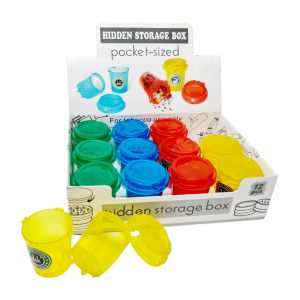 AIR TIGHT POCKET SIZE STORAGE WITH GRINDER 50MM -BOX OF 12