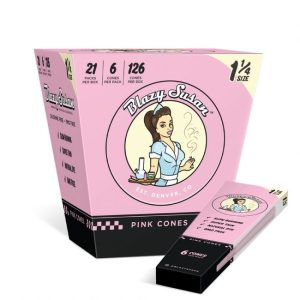 BLAZY SUSAN PINK CONE 1.25 6 CONE PER PACK -21 PACK PER BOX - 810134921863