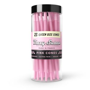 BLAZY SUSAN PINK CONES QUEEN SIZE 25CT JAR - 810134926288