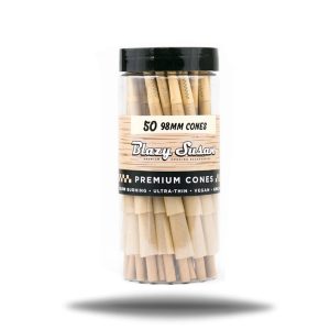 BLAZY SUSAN UNBLEACHED CONE 98MM 50CT JAR - 810134920392