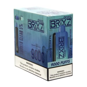 BRIXZ NYC DISPOSABLE 9000PF SMOOTH CLEAR 5% -BOX OF 5 - 720371900340