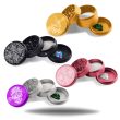 BEAMER AIRCRAFT ALUMINUM GRINDER WITH GUITAR PICK 4 PART 63MM MIXED DESIGN - 810099580693